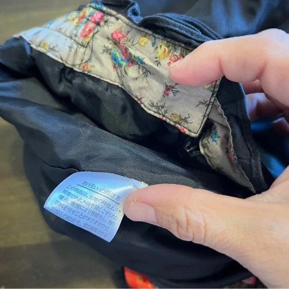 Deep or Shallow Black Skirt Skort Shorts Bow Tie Faux Button Whimsygoth Punk - Picture 13 of 13